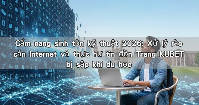 Cẩm nang sinh tồn kỹ thuật 2026: Xử lý rào cản Internet và thực hư tin đồn Trang KUBET bị sập khi du học